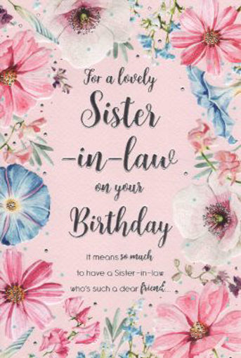 Picture of LOVELY SISTER IN LAW BIRTHDAY CARD